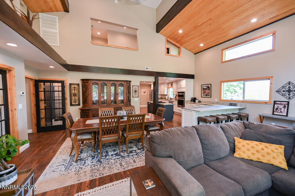 1147 Autumn Hills Road Gardnerville, NV 89460 - Photo 5 of 50 a living room with furniture and wooden floor
