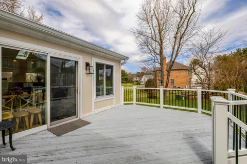 a view of outdoor space deck and kitchen