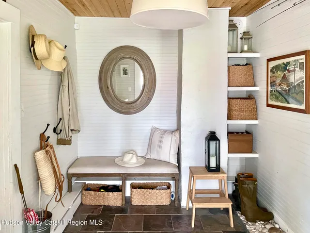 a room with furniture and window