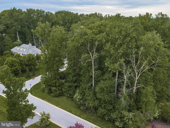 an aerial view of a residential houses with outdoor space and street view