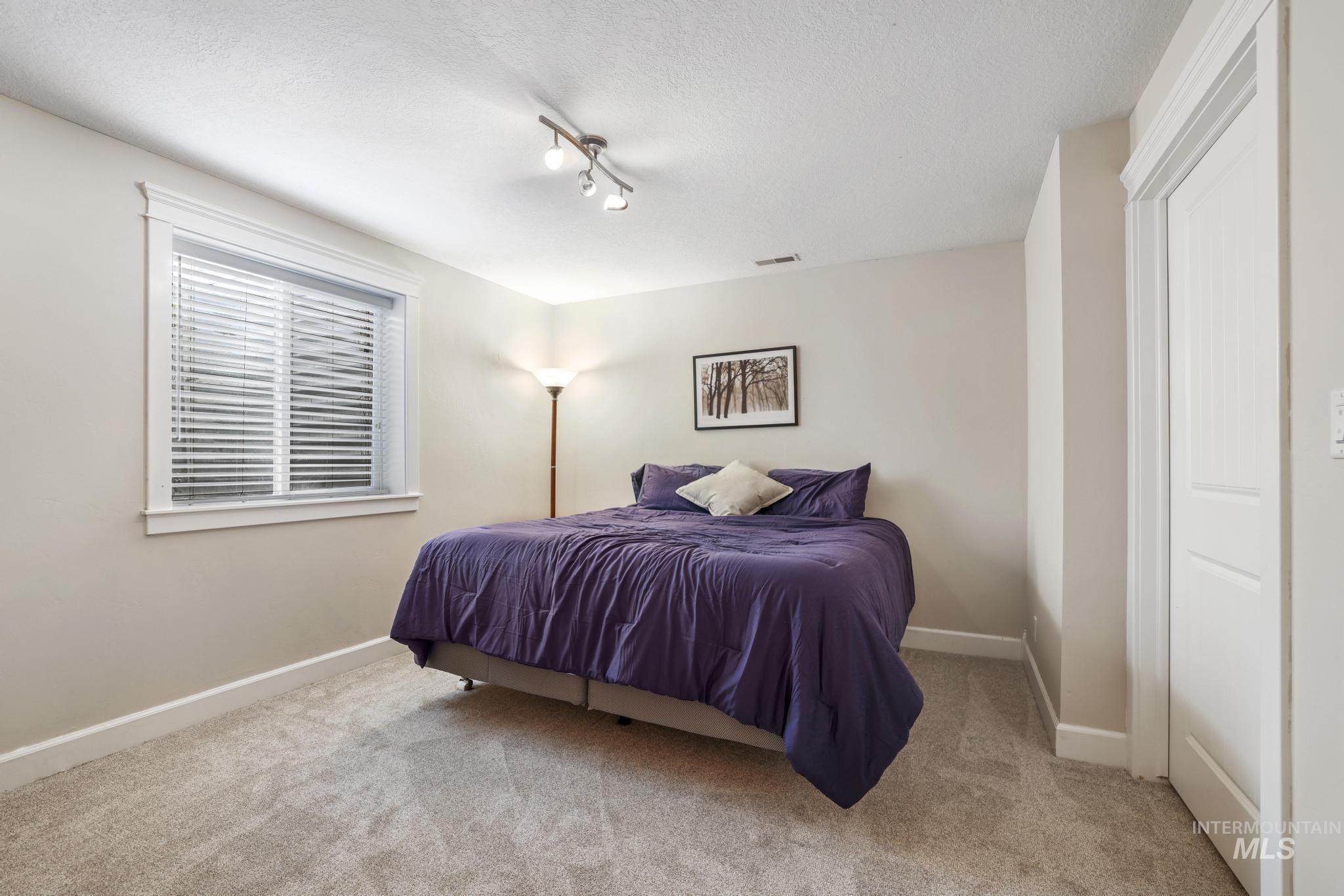 1111 Cole Street Kimberly, ID 83341 - Photo 38 of 46 Bedroom with light colored carpet and a textured ceiling