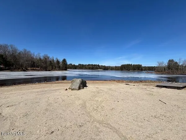 a view of a lake with outdoor space