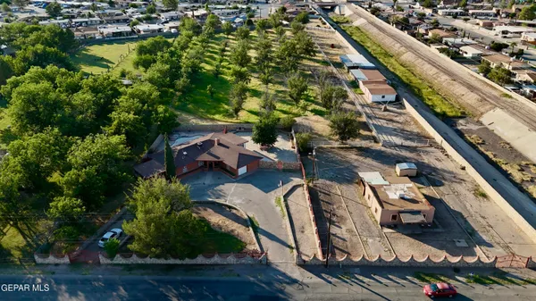 a view of swimming pool from a balcony