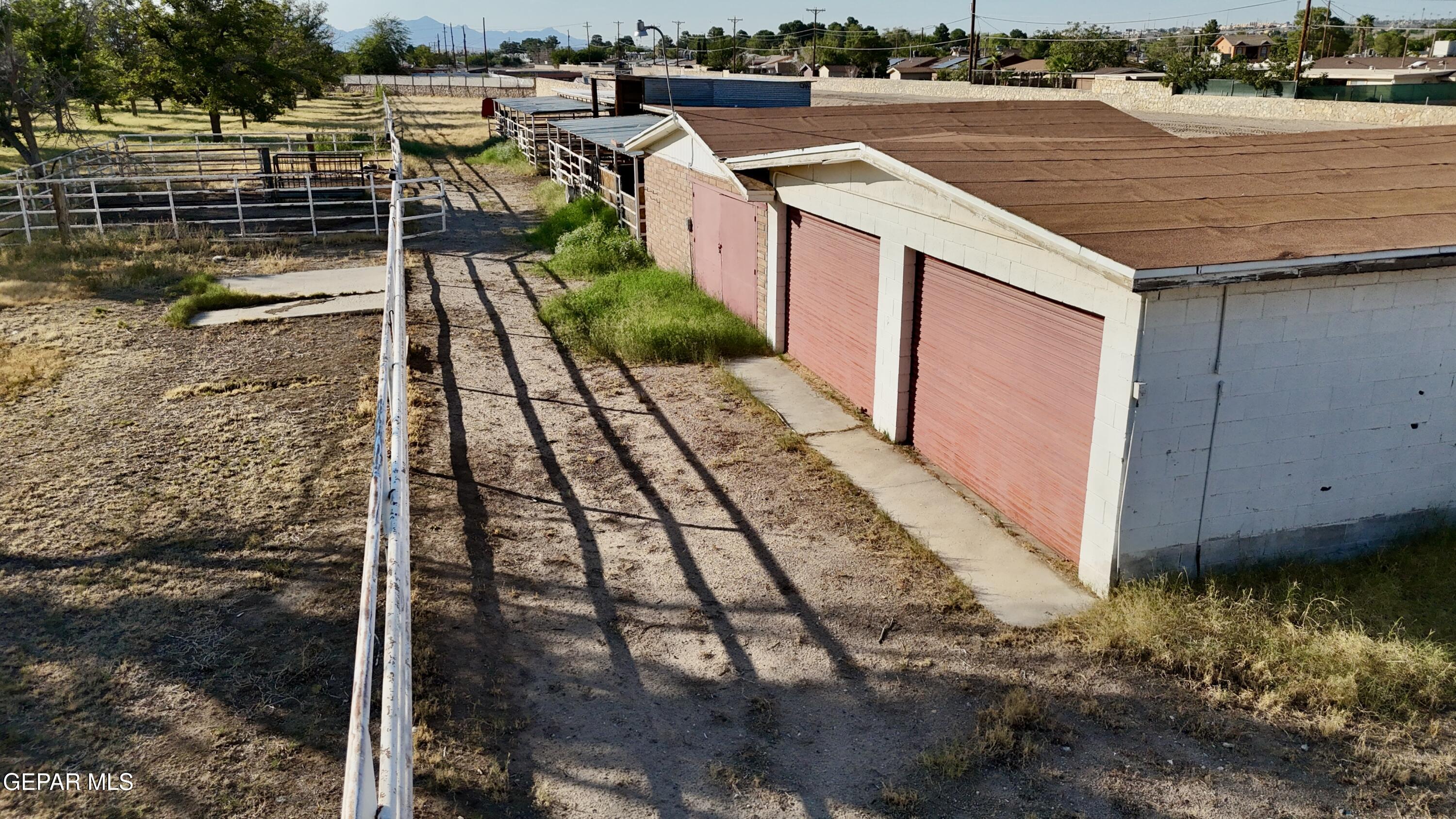 875 Le Barron Road El Paso, TX 79907 - Photo 12 of 14 a view of a terrace with wooden floor and fence