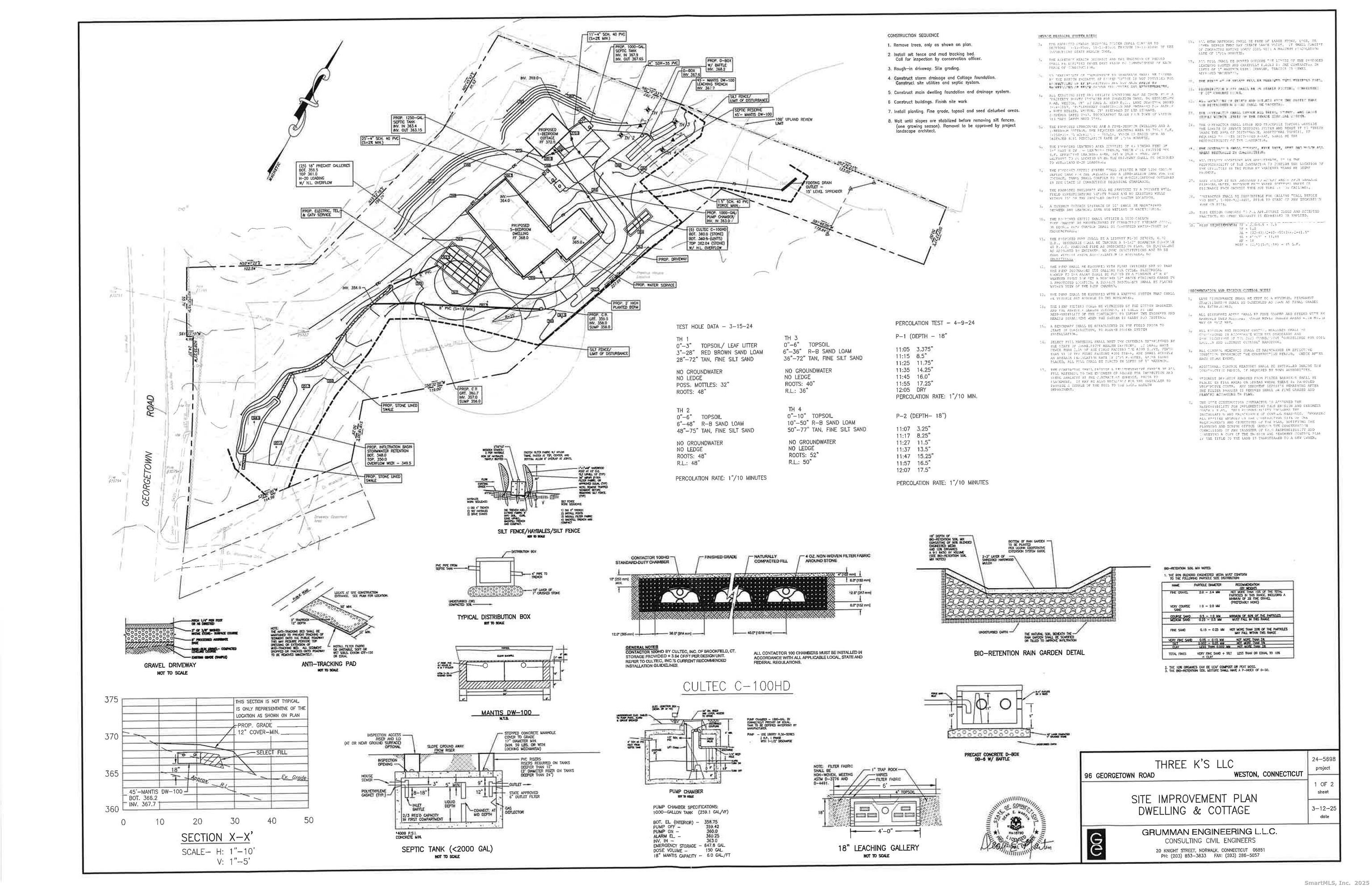 96 Georgetown Road Weston, CT 06883 - Photo 19 of 22 The drainage plan for the driveway has been updated. See Map on slide 21.