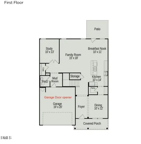 a picture of a bench in front of a door