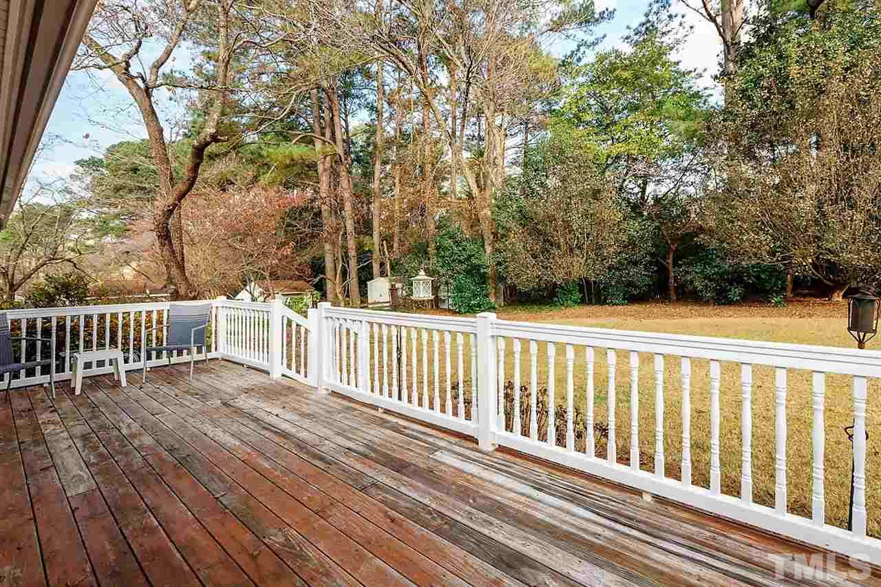 5004 Kaplan Drive Raleigh, NC 27606 - Photo 28 of 30 a view of a wooden roof deck