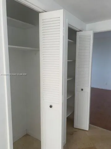 a view of closet area