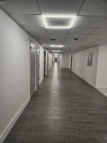 a view of hallway with stairs