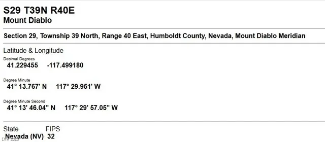 $15,000 | 29-t 39n R 40e Winnemucca, Winnemucca, CA 89445