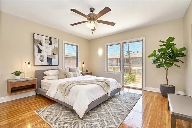 a kitchen with stainless steel appliances a refrigerator and cabinets