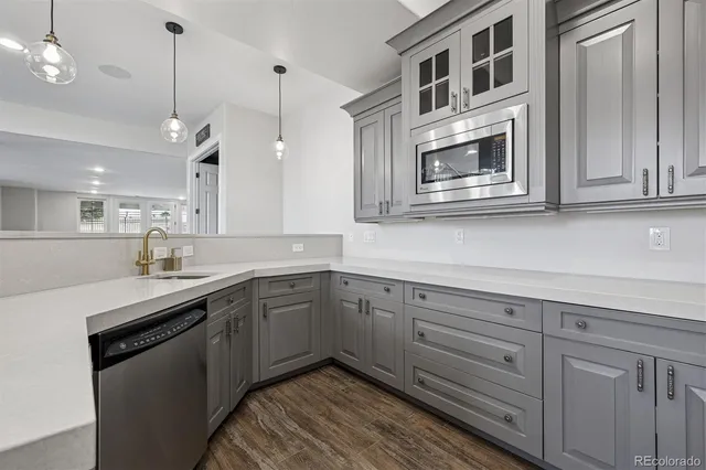 a media room with lots of chairs and a projector