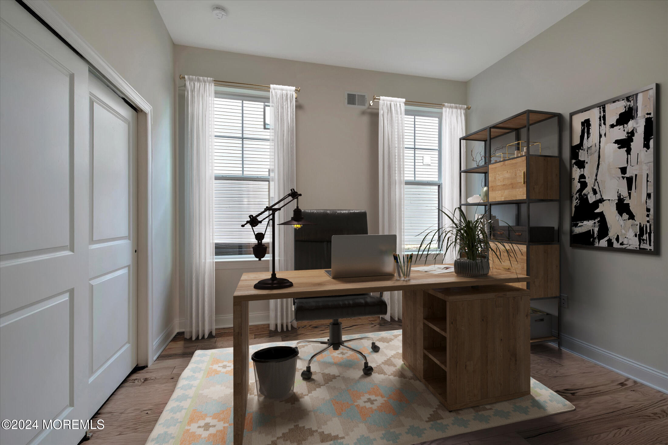 166 Grandview Circle Howell, NJ 07731 - Photo 22 of 48 a view of a workspace with furniture and a window