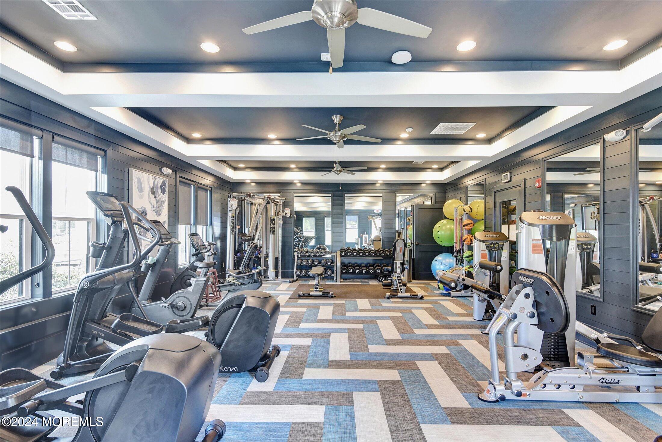 166 Grandview Circle Howell, NJ 07731 - Photo 34 of 48 a view of a room with gym equipment