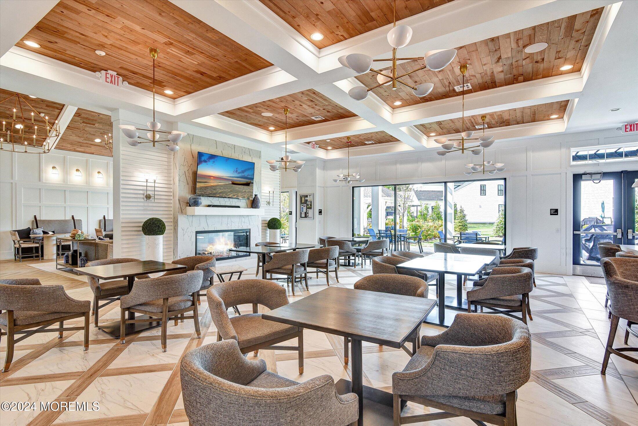 166 Grandview Circle Howell, NJ 07731 - Photo 40 of 48 a living room with fireplace furniture and a large window