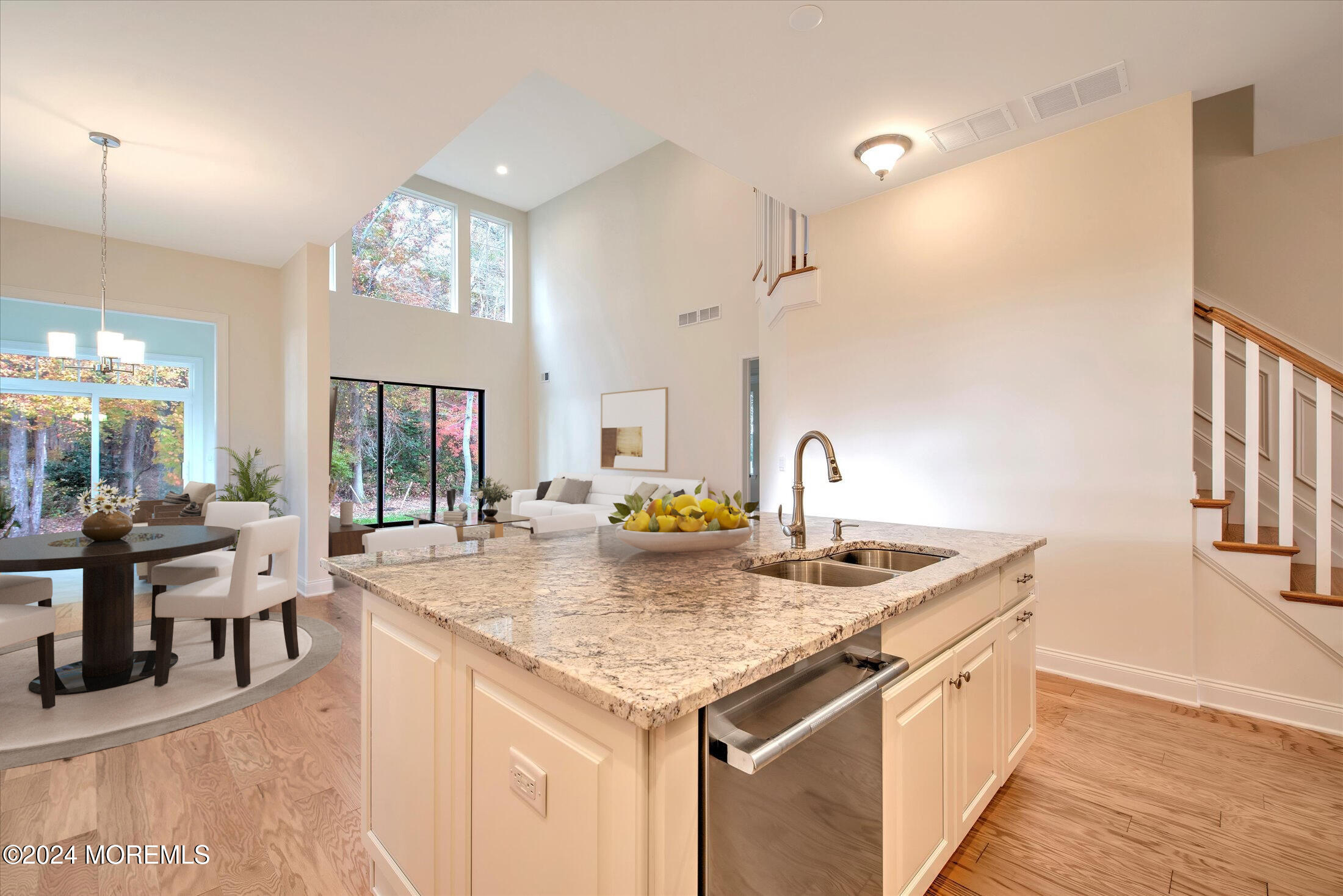 166 Grandview Circle Howell, NJ 07731 - Photo 9 of 48 a kitchen with granite countertop a sink and a stove