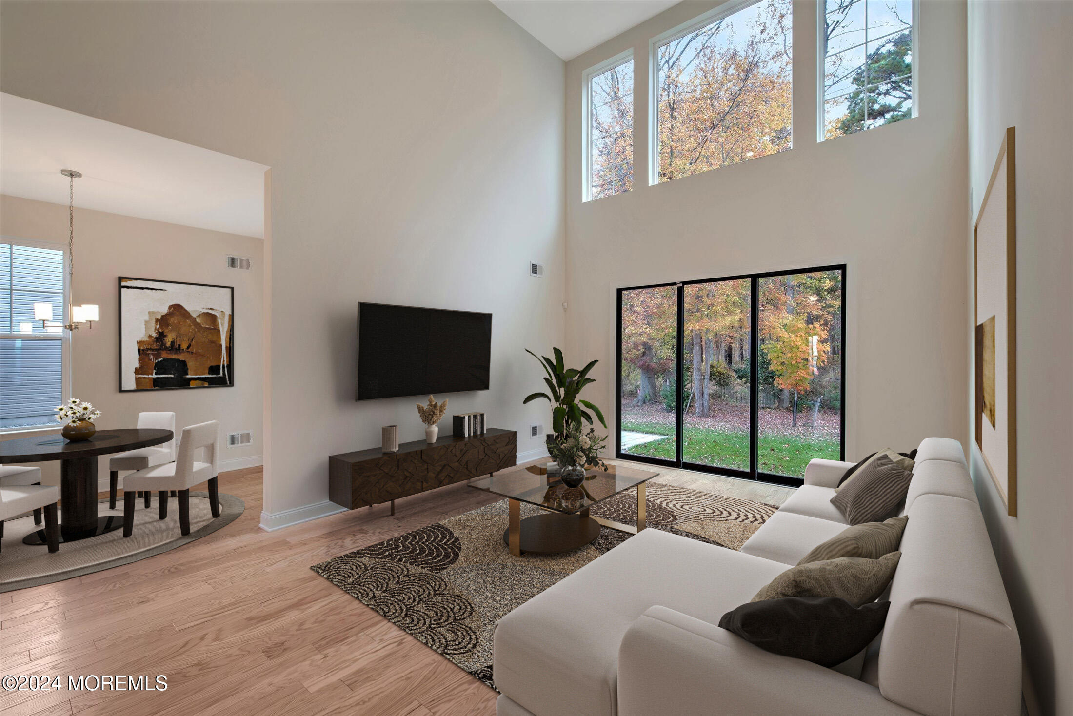 166 Grandview Circle Howell, NJ 07731 - Photo 10 of 48 a living room with furniture and a flat screen tv