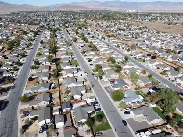 an aerial view of a city