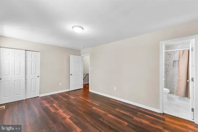 a view of an empty room