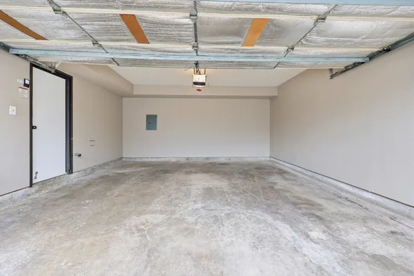 a view of a garage