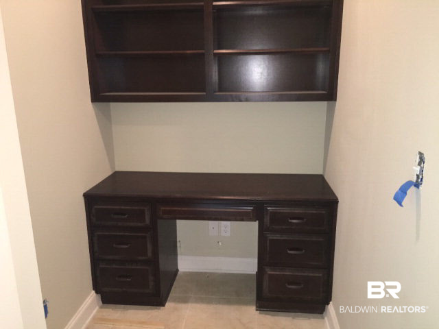 12320 Stroh Road Daphne, AL 36527 - Photo 7 of 17 Custom built-in wood desk in Desk nook / flex space off kitchen