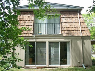 a view of a house with a window