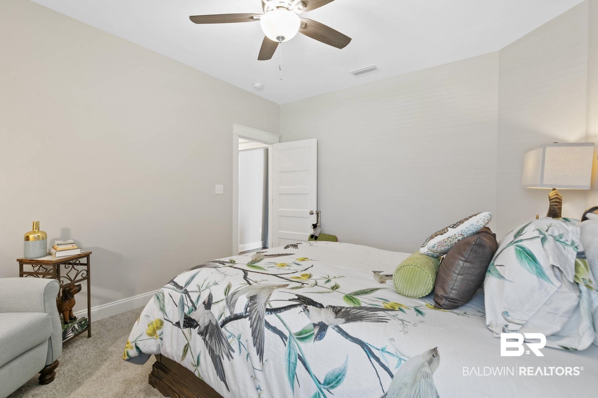 291 Hemlock Drive Fairhope, AL 36532 - Photo 42 of 65 Bedroom featuring carpet flooring and ceiling fan