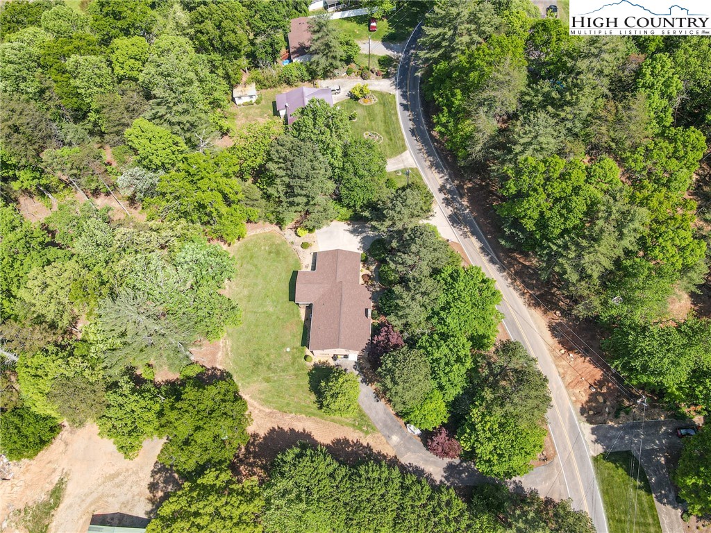 2076 Jay Clark Road Morganton, NC 28655 - Photo 15 of 36 an aerial view of residential house with outdoor space and trees all around