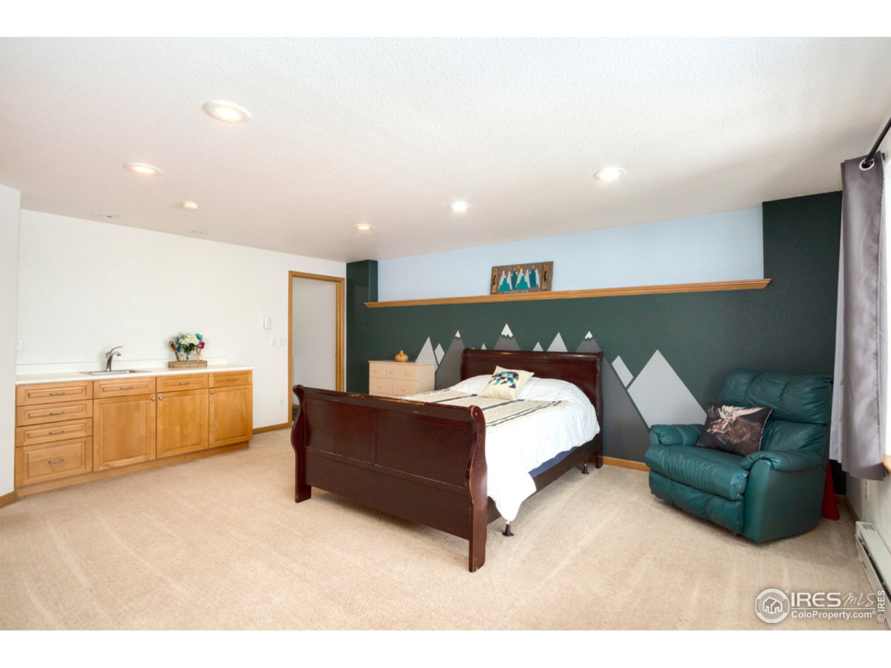 759 Huron Road Red Feather Lakes, CO 80545 - Photo 13 of 21 lower level family room/bedroom