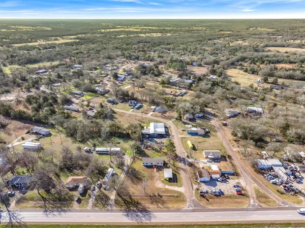 an aerial view of city