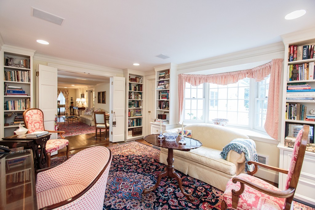 65 Arnold Road Wellesley, MA 02481 - Photo 9 of 17 a living room with furniture and a large window