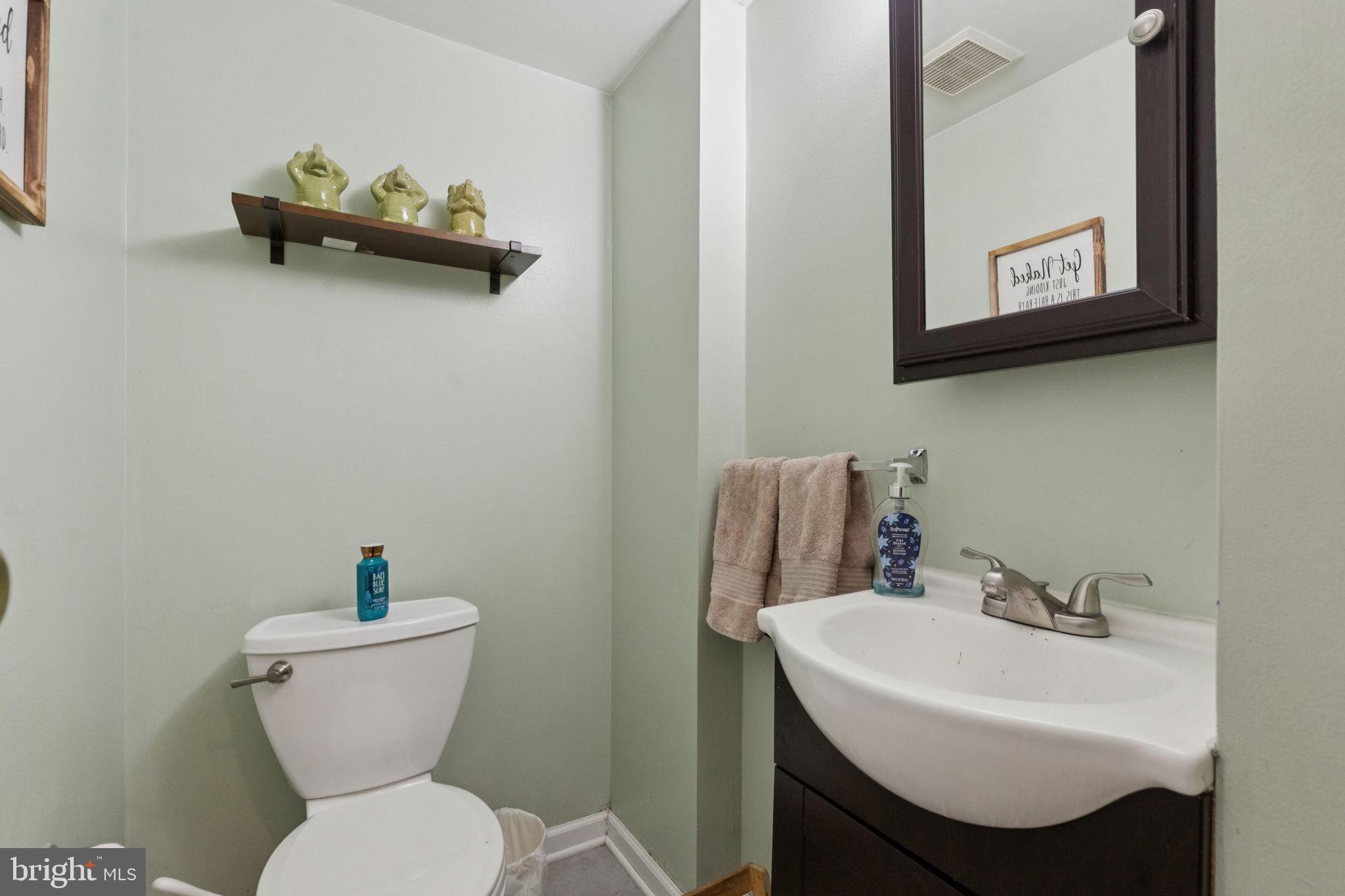 3978 Stevenson Street Philadelphia, PA 19114 - Photo 16 of 25 a bathroom with a toilet a sink and a mirror