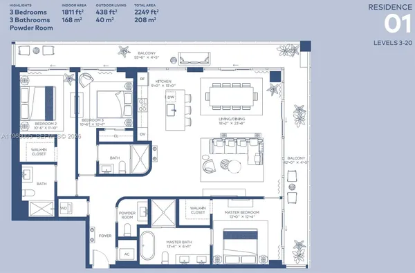 $3,850,000 | 2678 Tigertail Avenue, Unit 1501, Miami, FL 33133