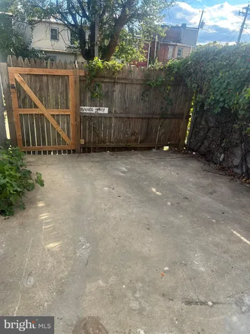 a backyard of a house