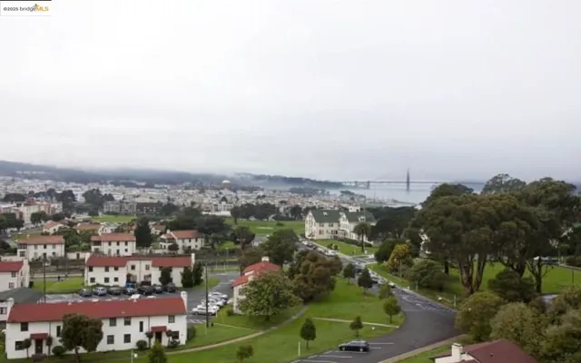 an aerial view of a city