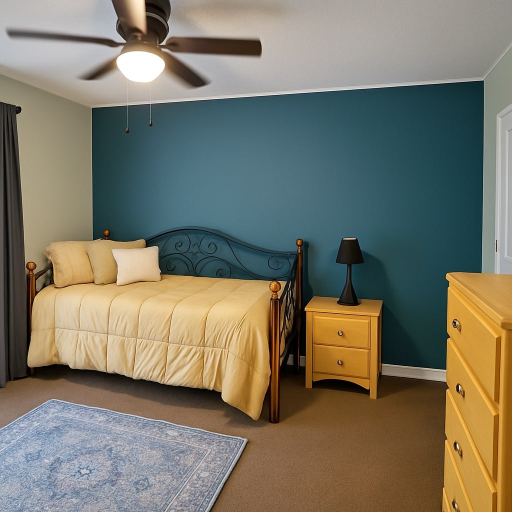 339 Old Flatwoods School Road Linden, TN 37096 - Photo 14 of 21 a bedroom with bed and a chandelier