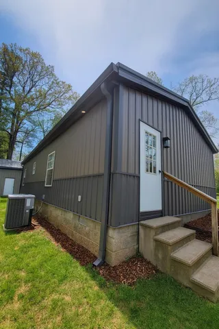 a backyard of a house