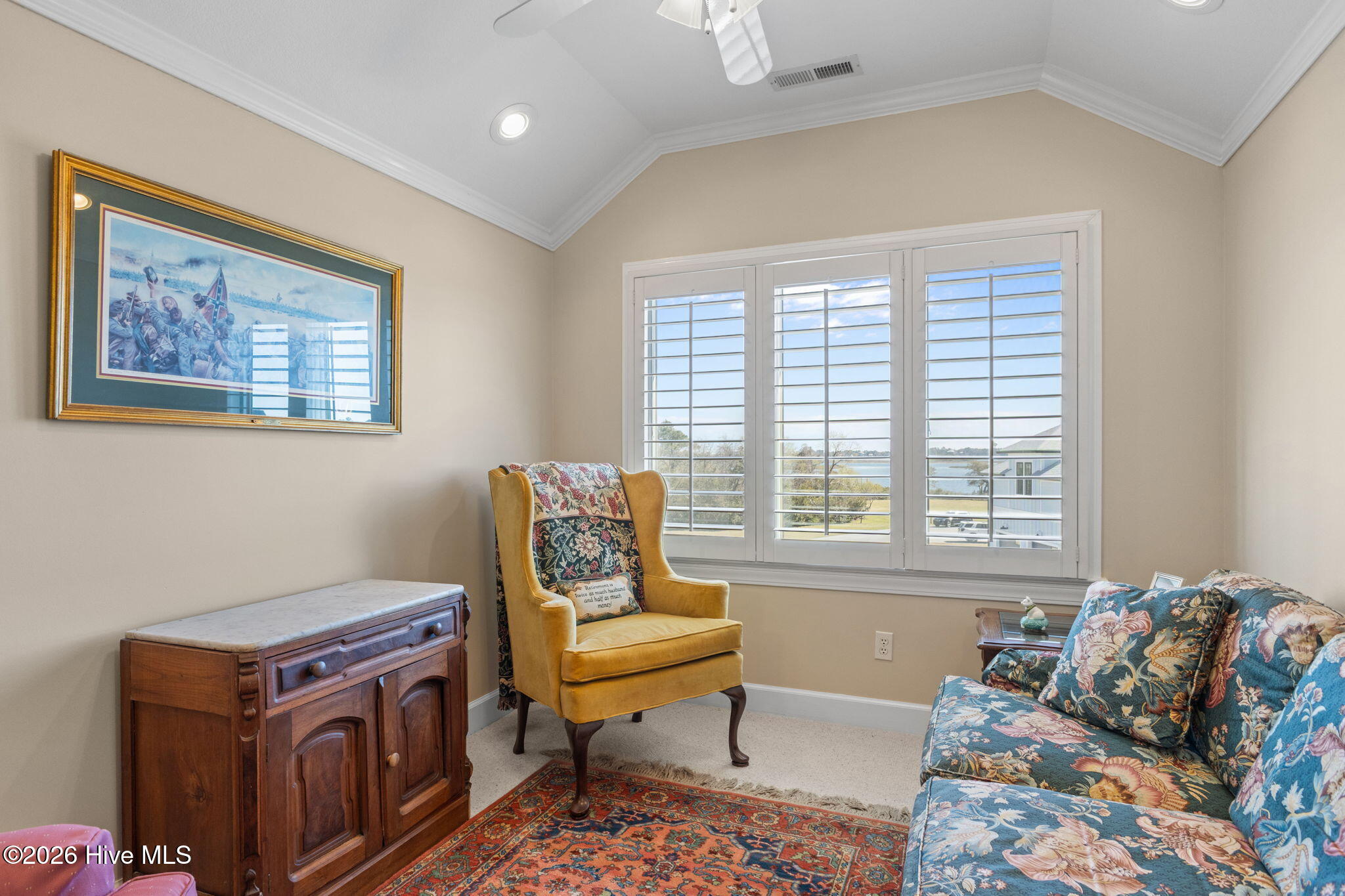 101 Lookout Ridge Cedar Point, NC 28584 - Photo 51 of 76 sitting area in guest bedroom upstairs with water view