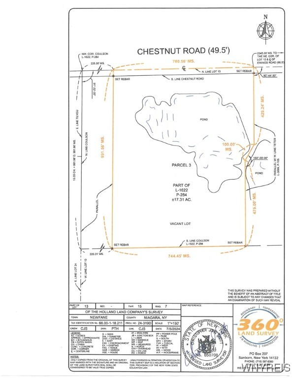 5656 Chestnut Road Newfane, NY 14108 - Photo 2 of 3 Survey by 360 Land Survey