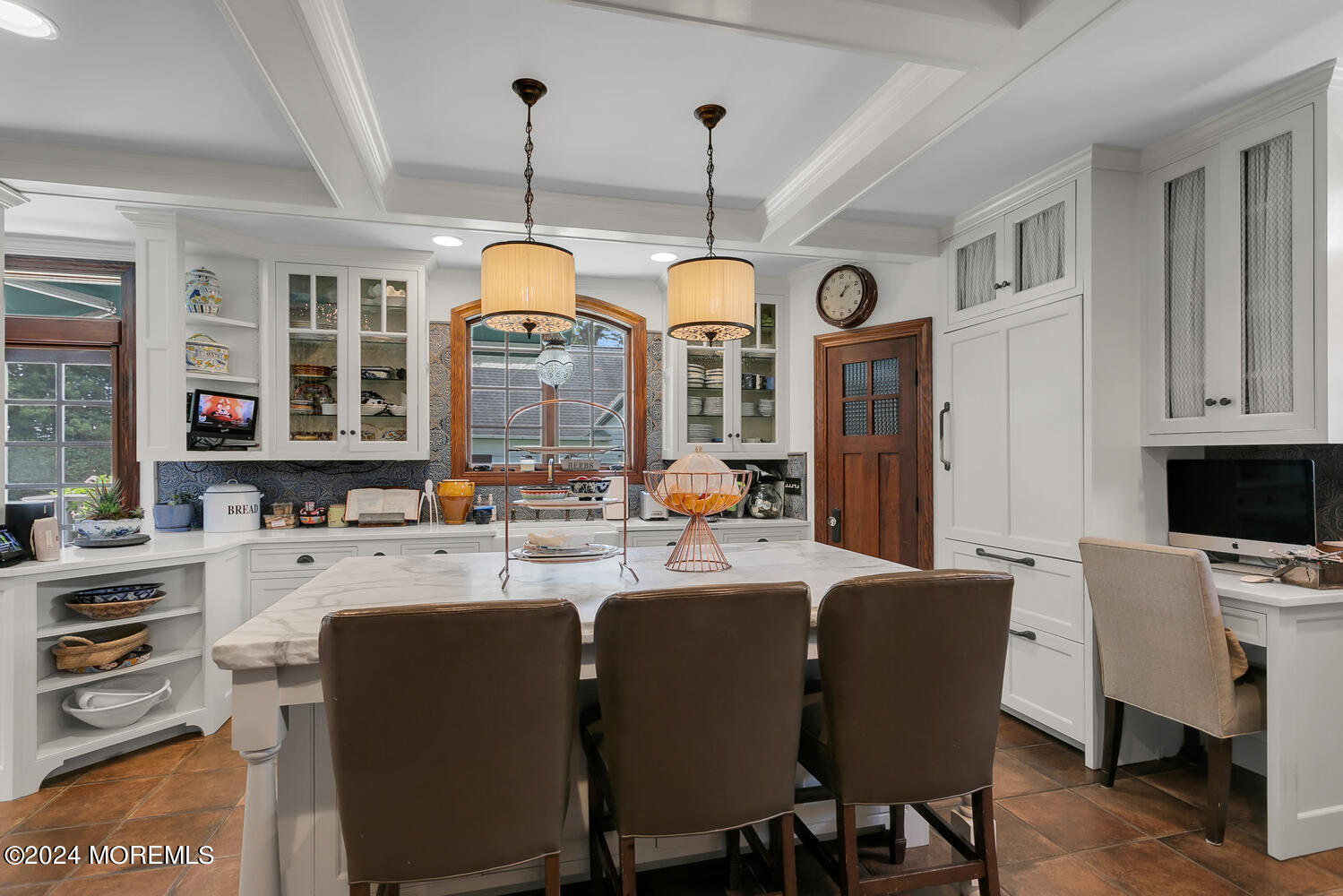 109 Washington Avenue Spring Lake, NJ 07762 - Photo 25 of 72 a very nice looking dining room with kitchen island furniture a large window and kitchen view