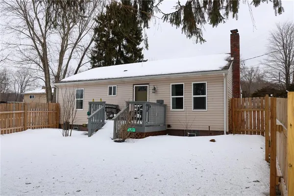 a view of a house with a patio