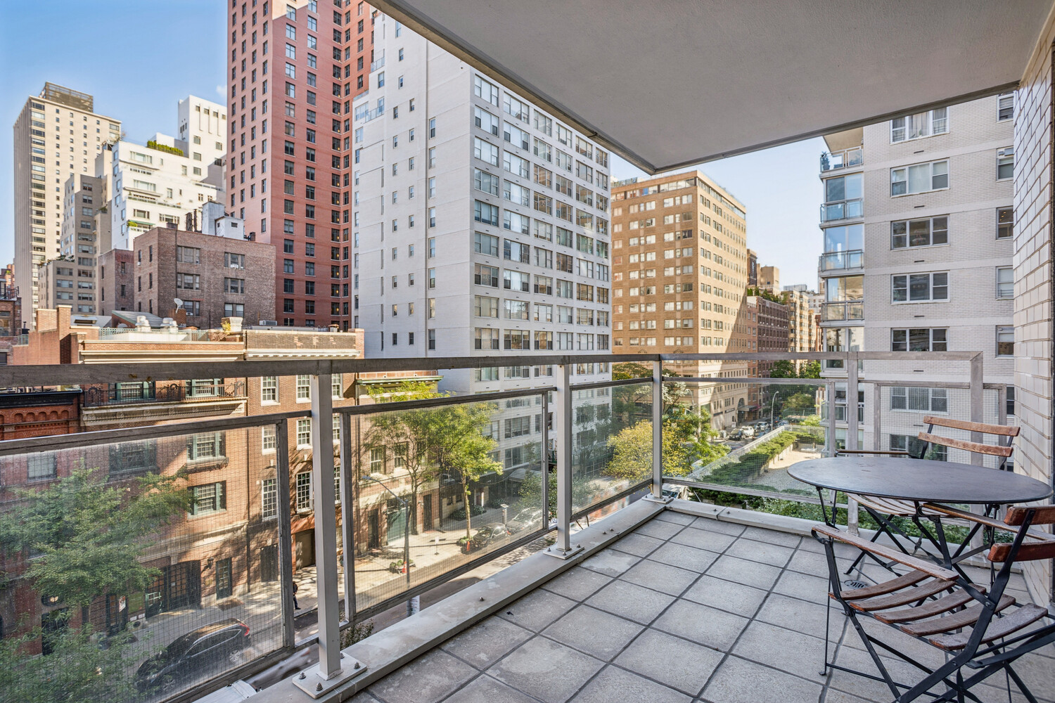 150 East 69th Street, Unit 5J Manhattan, NY 10021 - Photo 5 of 11 a view of balcony with furniture