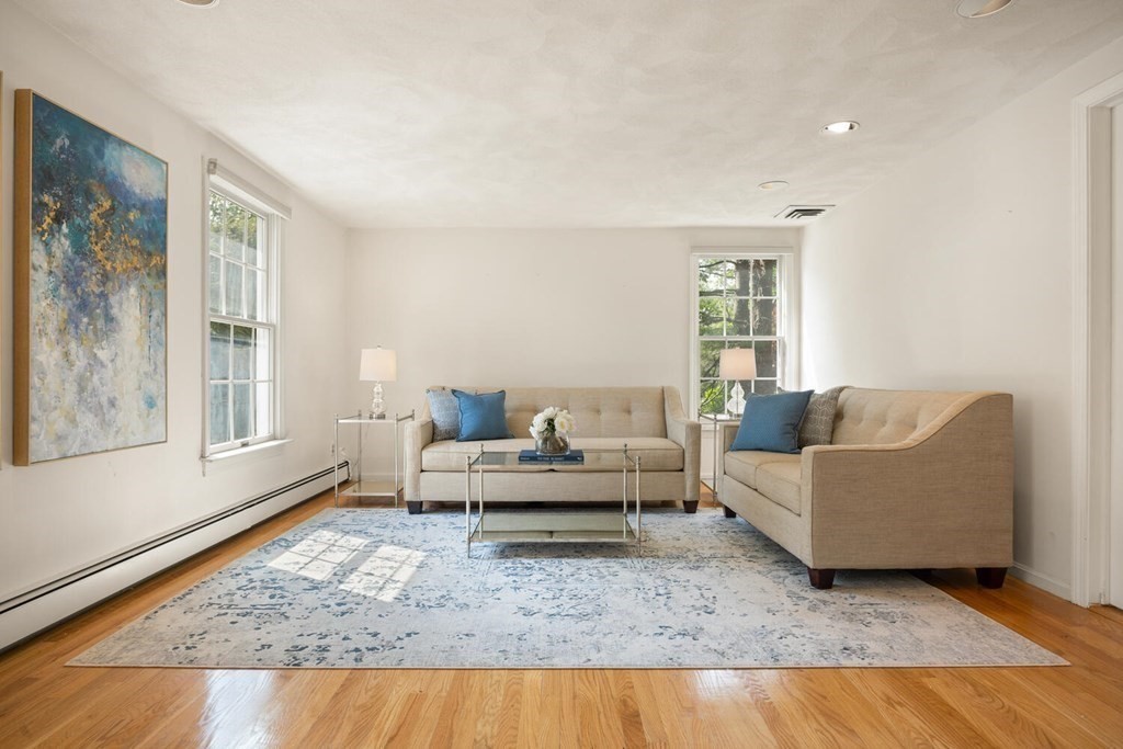 67 Sherburne Road South Lexington, MA 02421 - Photo 5 of 29 a living room with furniture and a rug