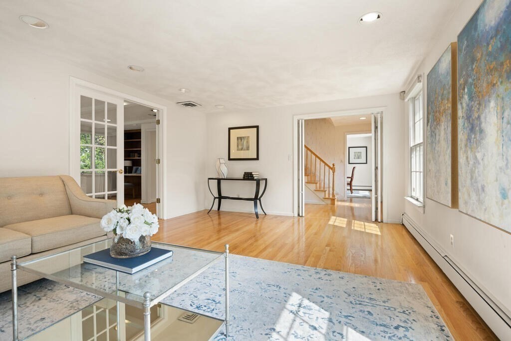 67 Sherburne Road South Lexington, MA 02421 - Photo 6 of 29 a living room with furniture and wooden floor