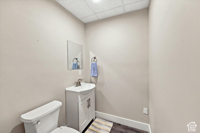 7939 Seattle Slew Road Eagle Mountain, UT 84005 - Photo 28 of 52 White vanity with integrated sink and chrome faucet