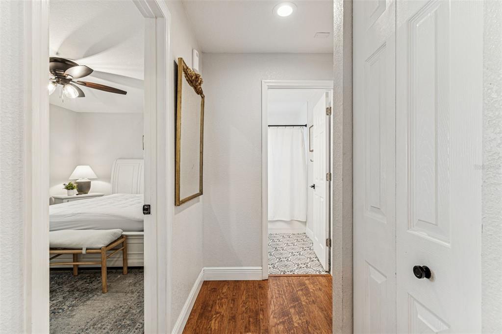 727 Locust Street Tarpon Springs, FL 34689 - Photo 15 of 47 a view of a bedroom from a hallway