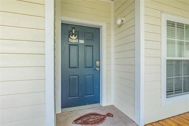 a view of front door