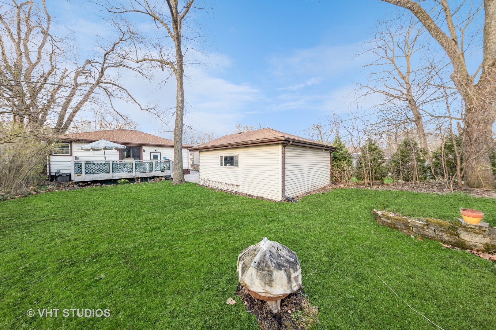 1423 Burr Oak Road Homewood, IL 60430 - Photo 11 of 12 a view of backyard with a garden and outdoor seating