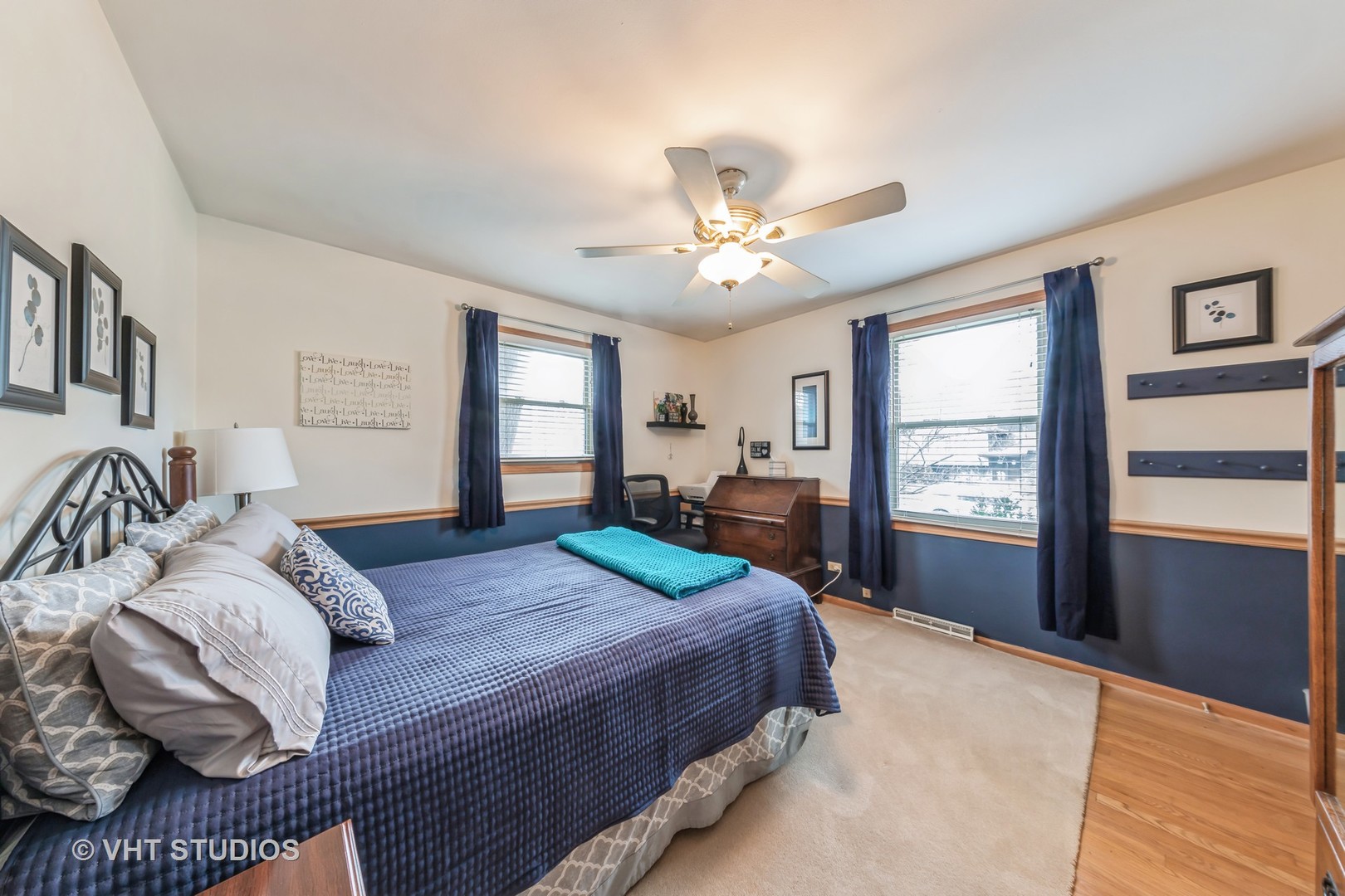 1423 Burr Oak Road Homewood, IL 60430 - Photo 7 of 12 a bedroom with a large bed and a window