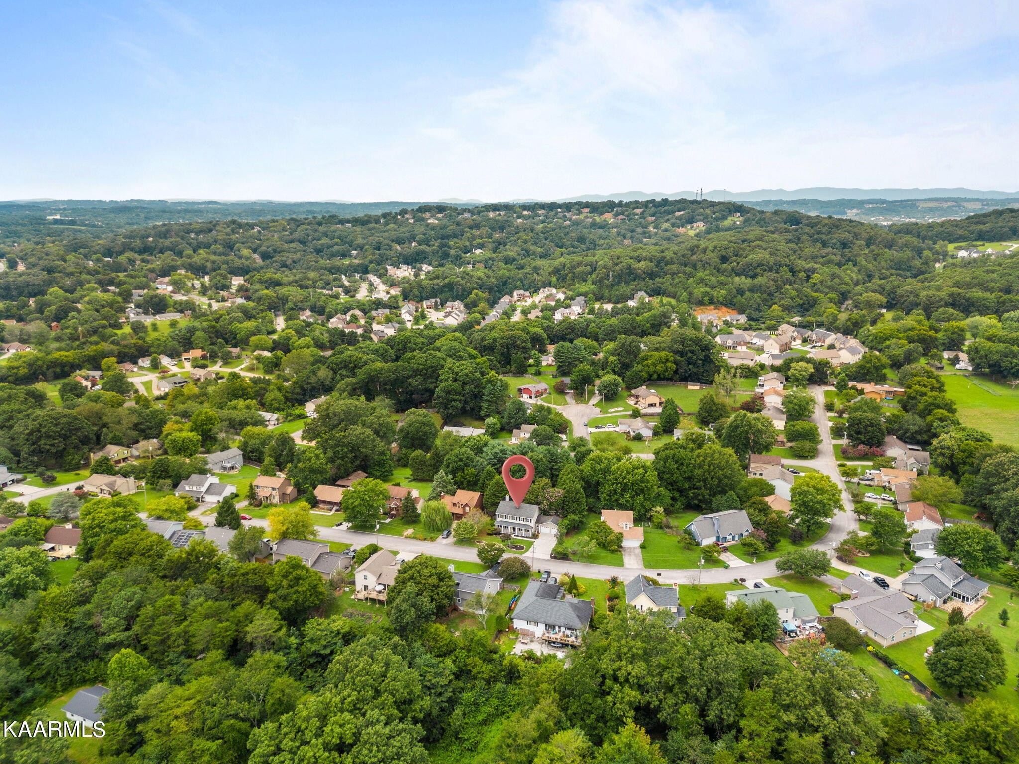 931 Pintail Road Knoxville, TN 37934 - Photo 43 of 51 an aerial view of residential houses with city view